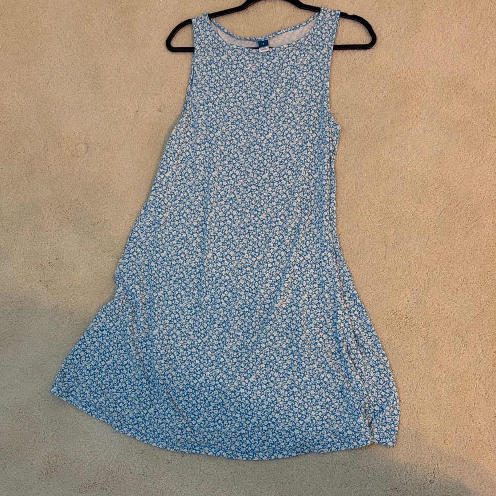 Old Navy Blue Floral Midi Dress